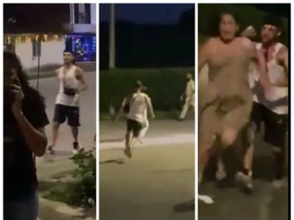joven con cuchillo en mano La Tebaida