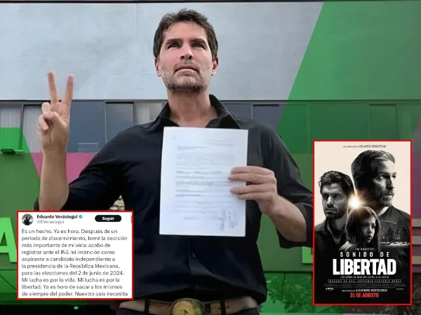De productor de cine a candidato presidencial, Eduardo Verástegui se registra como candidato independiente a la presidencia de México