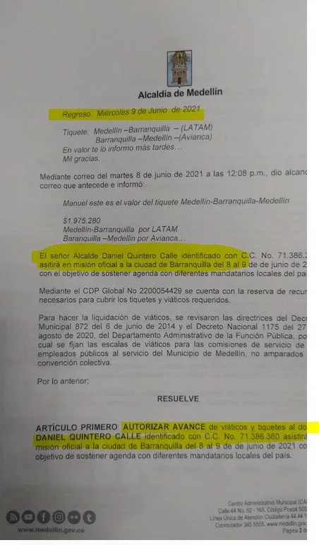 Daniel Quintero partido en Barranquilla