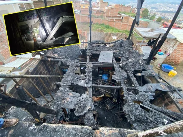 Dolorosa Navidad para una familia en Pasto: veladora junto al pesebre les quemó su vivienda, 30 cuyes se incineraron