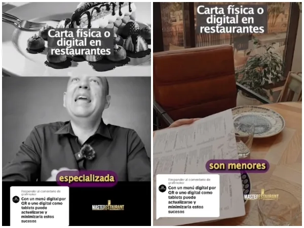 «La experiencia no es la misma»: Polémica entre cartas físicas o digitales en restaurantes del país.