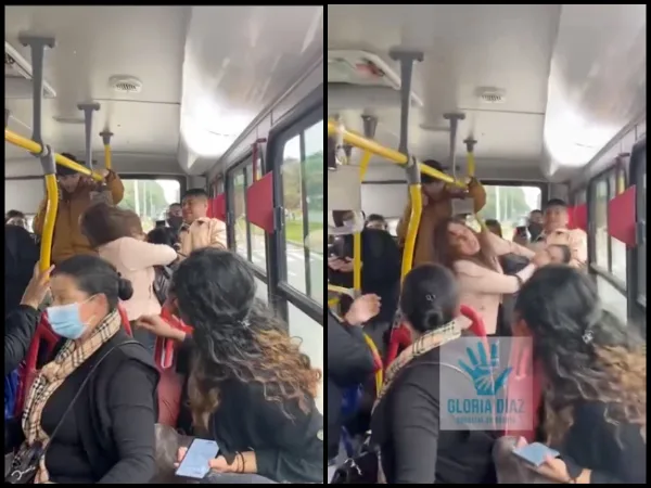 "Lo hacen en Cali y se 'descontrola' todo": En Transmilenio dos mujeres se agarraron, querían bajar a una "por colada"