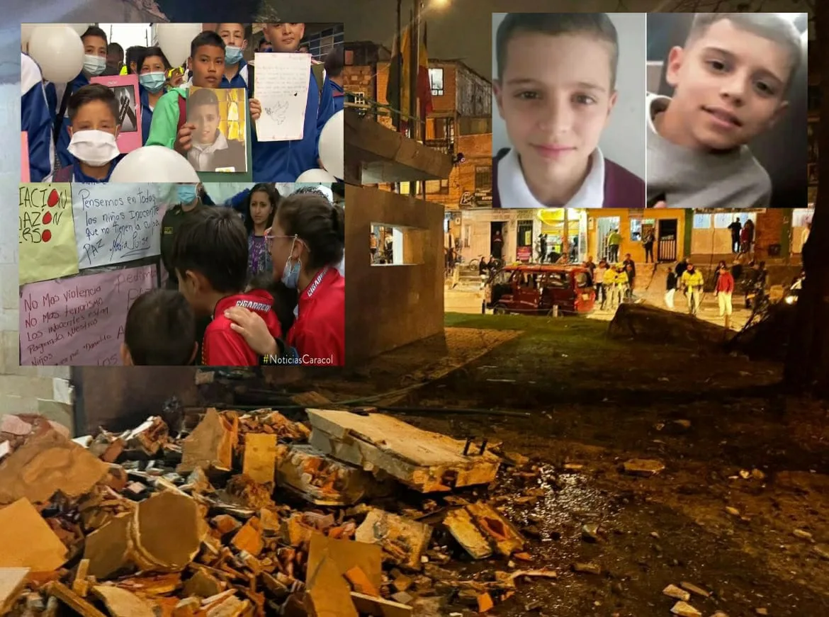 Homenaje para Daniel, el niño que murió en el atentado al CAI de Bogotá: salió a hacer un mandado a su mamá
