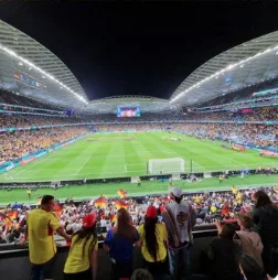 "Como si fuera en Colombia", gran asistencia de hinchada tricolor en Australia