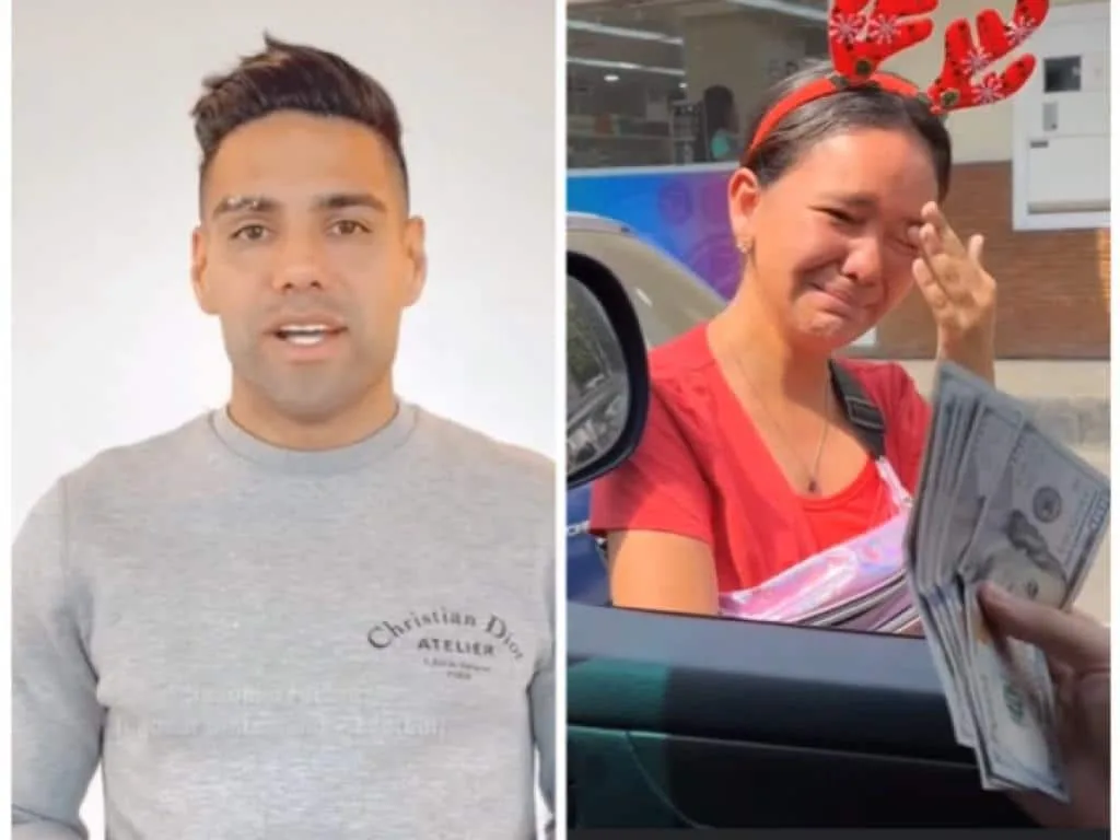 Falcao y el millonario regalo a una joven estudiante