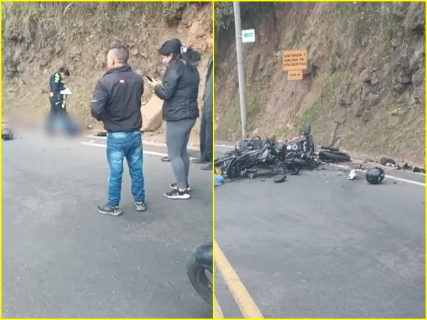 Otra tragedia en la vía Pasto - Genoy: dos motos colisonaron y hay dos fallecidos