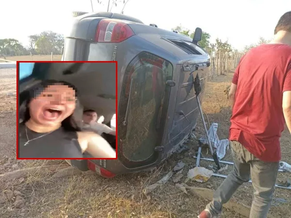 "La imprudencia al volante": Iban en el carro grabando un tiktok y se accidentaron, en Córdoba