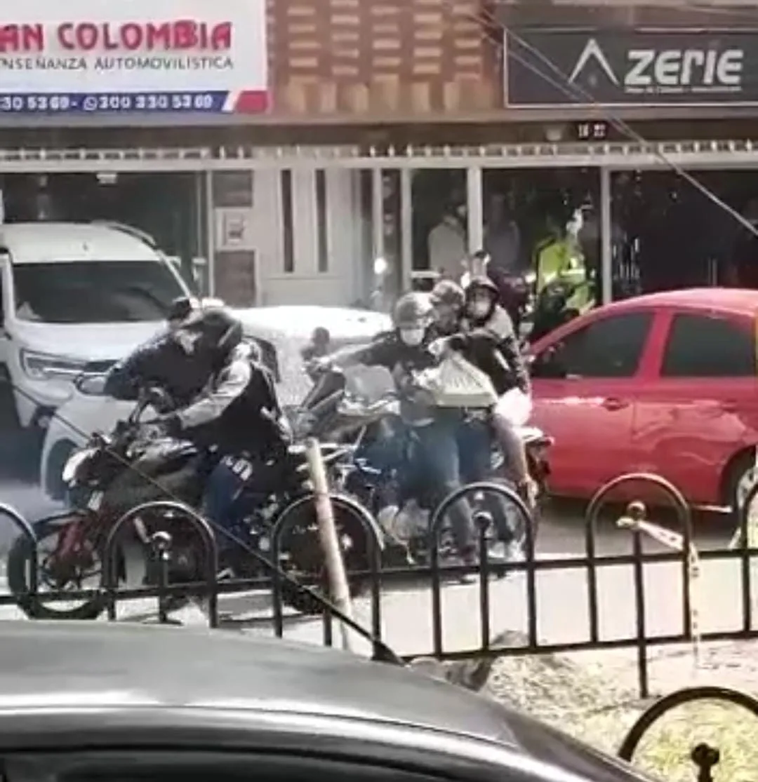 sur de Cali atraco motorizados