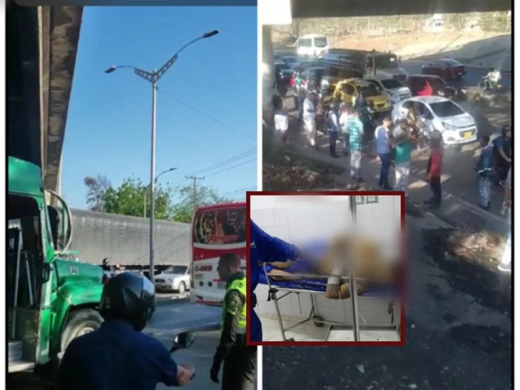 Extraño caso del hombre sin ropa, arrojando piedra y que se lanzó de un puente en la Circunvalar en Barranquilla