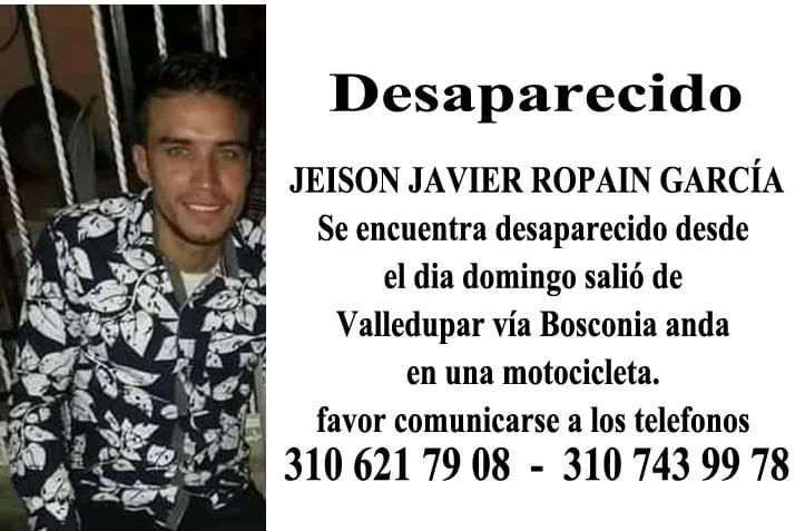 motorizado desaparecido y hallado muerto