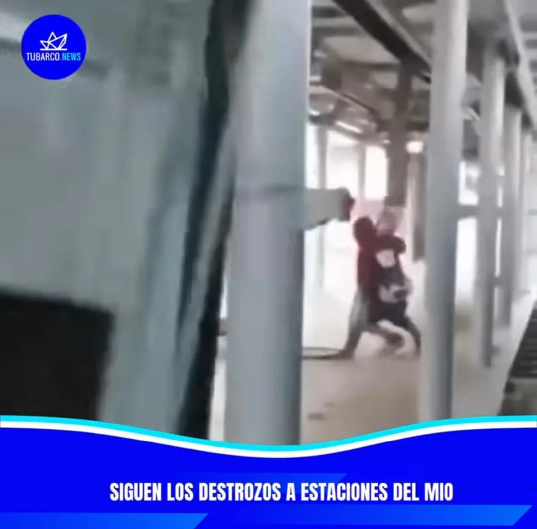 "La Policía recuperó lo robado", pero "a cada rato vienen y se llevan pedazos", denuncian en la estación del MIO de Fray Damian