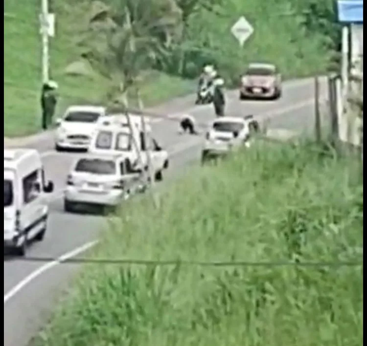 machete trastornos policía Dagua Valle