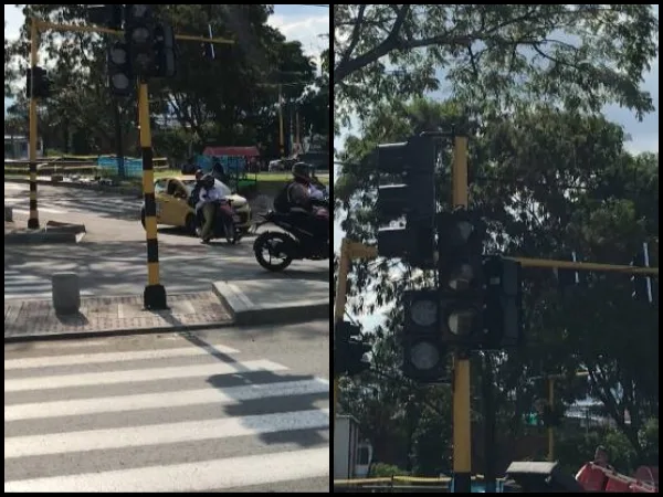 "Toreando carros" para evitar accidentes: toca entre Villa del Lago y Nueva Floresta "por semáforos sin funcionar"