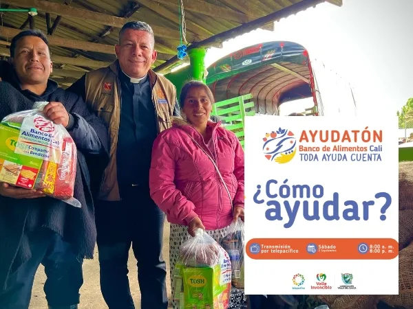 "Toda ayuda cuenta, aun puede donar" La ayudaton del Banco de alimentos de Cali será este sabado 2 de septiembre