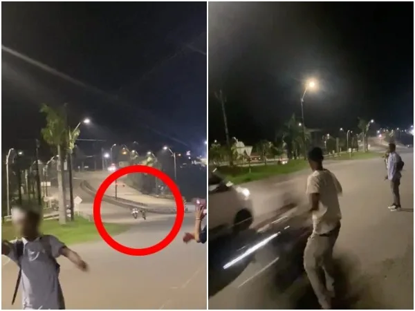 "A mil y en contravía": Motociclistas casi chocan contra mini van y quienes veían "piques ilegales", en Buenaventura