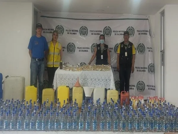 Desmantelaron alambique en Pasto: tenían 30 cajas de aguardiente adulterado para distribuir en fin de año