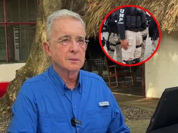 Álvaro Uribe Vélez, expresidente de Colombia y escolta de la UNP.