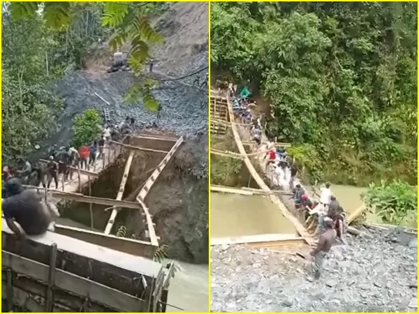 Por "desespero y demoras quisieron ayudar": La estructura del puente cayó y pudo haber víctimas, en Policarpa