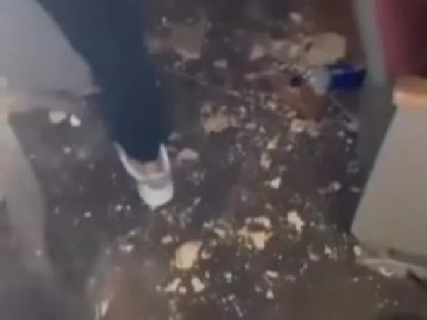 Techo desplomado en sala de cine en Argentina.