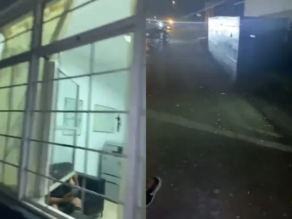 Una perrita preñada víctima de la "explosión de una granada", la lanzaron a la Estación de Policía de Robles, en Jamundí