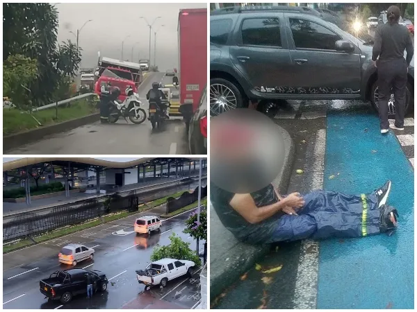 Madrugada lluviosa, mañana fría y en Cali los accidentes no dieron tregua