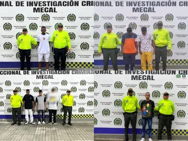Implicados en hurtos violentos en Cali fueron judicializados por la Fiscalía.