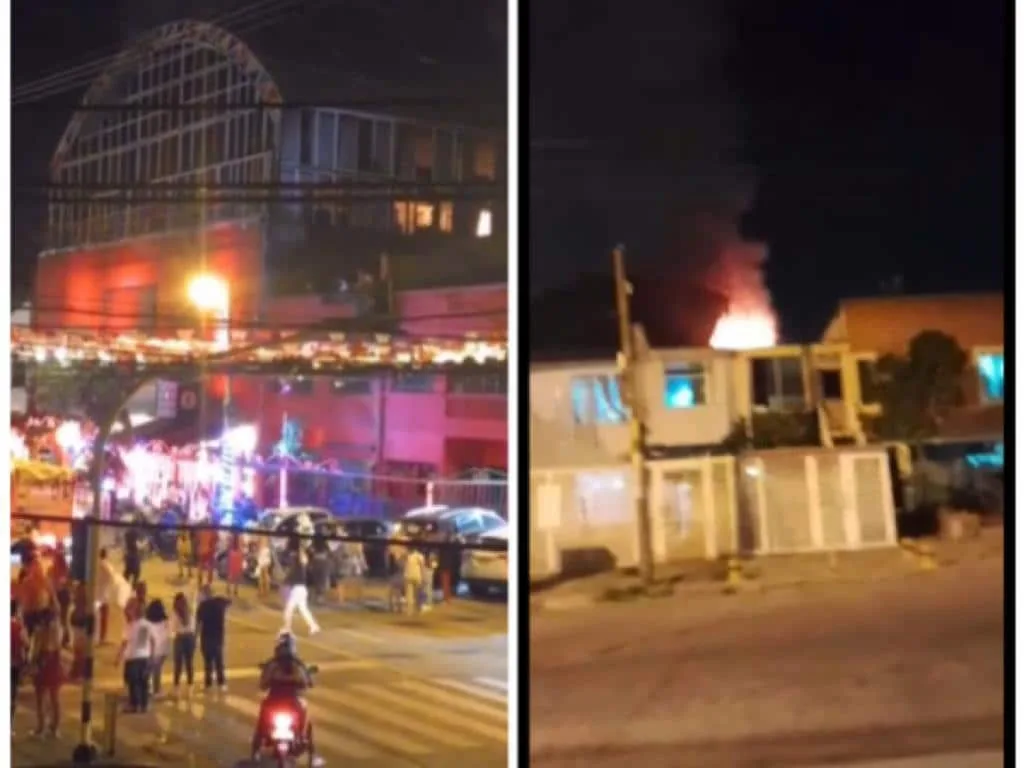 incendio en Mulato Cabaret barrio el Cedro en Cali