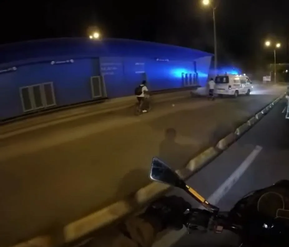 en una ambulancia