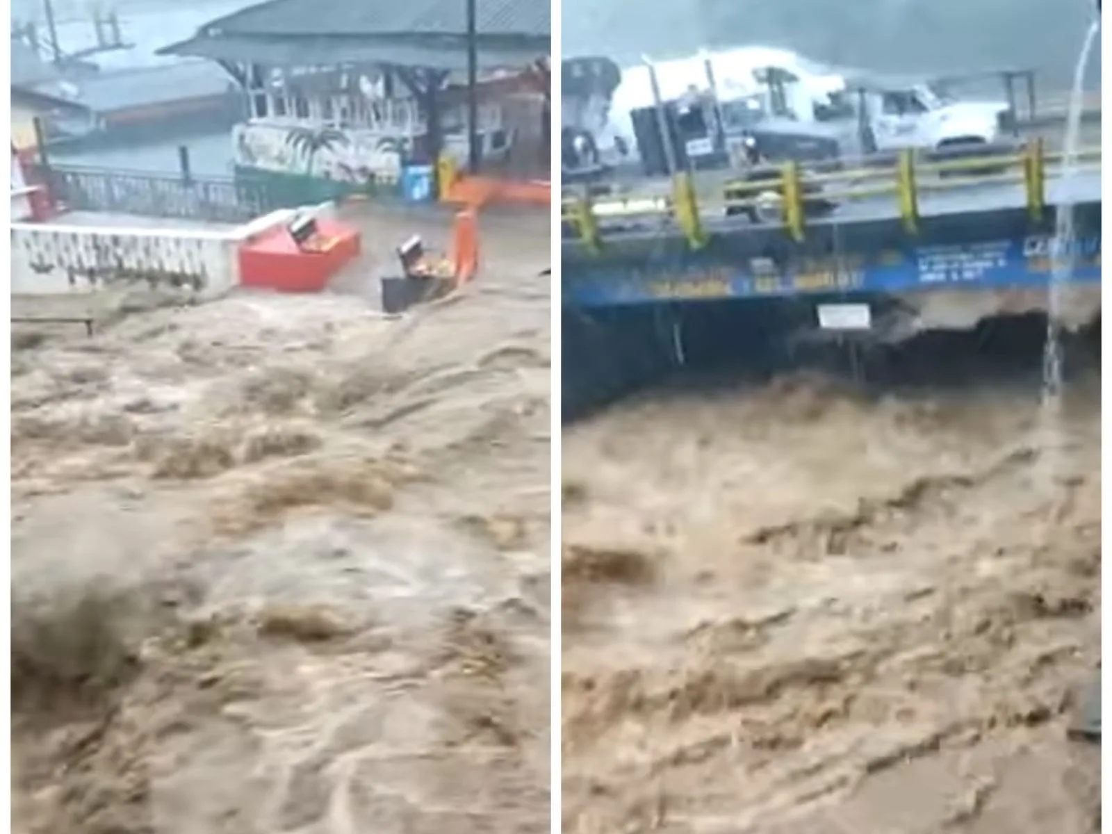 Fuerte creciente en Los Tubos, sector turístico de Buenaventura: en San Cipriano y otras zonas hay alerta