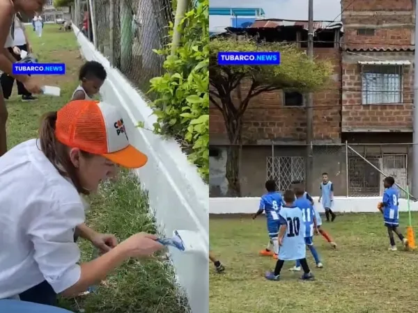 En el barrio El Retiro recuperan espacios deportivos para el disfrute de niños y jóvenes