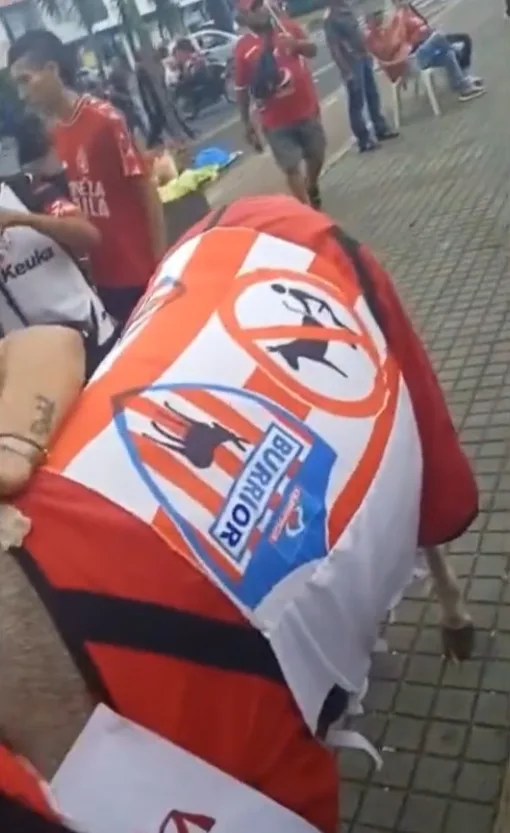 llevaron una burra al estadio Pascual América Junior
