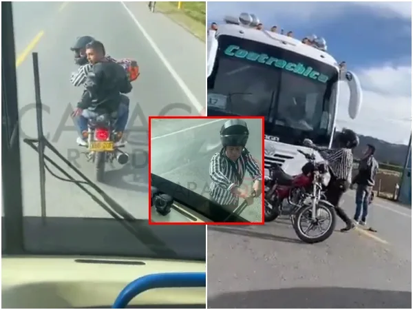 Motorizados se 'emberracaron' y la emprendieron con un bus escolar que llevaba 30 niños