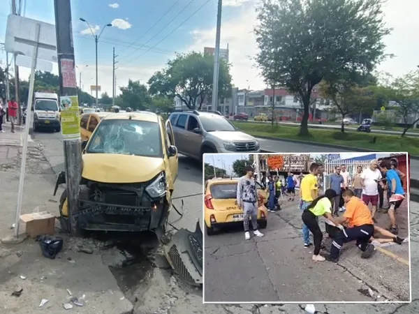 Sería por microsueño: en Cali taxista arrolló a una mujer que salía de una carrera atlética