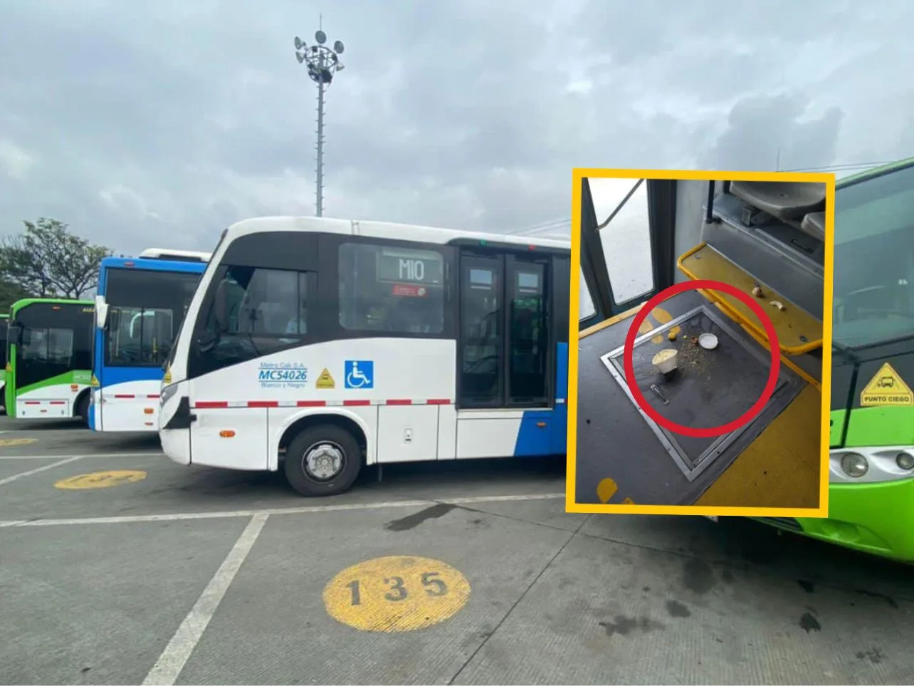 Es "una cochinada": La sopa que 'regaron' en un bus del MIO y ha causado malestar, "así son en su casa, no respetan"