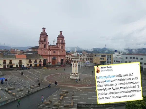 Juntas comunales de Ipiales dicen que si alcalde no cumple con obras se levantaran en paro