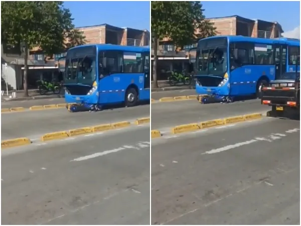 "Sigue la imprudencia": Accidente en el carril exclusivo del MIO