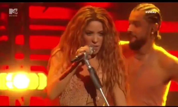 Shakira durante su show en New Jersey este 12 de septiembre. Feria de Cali