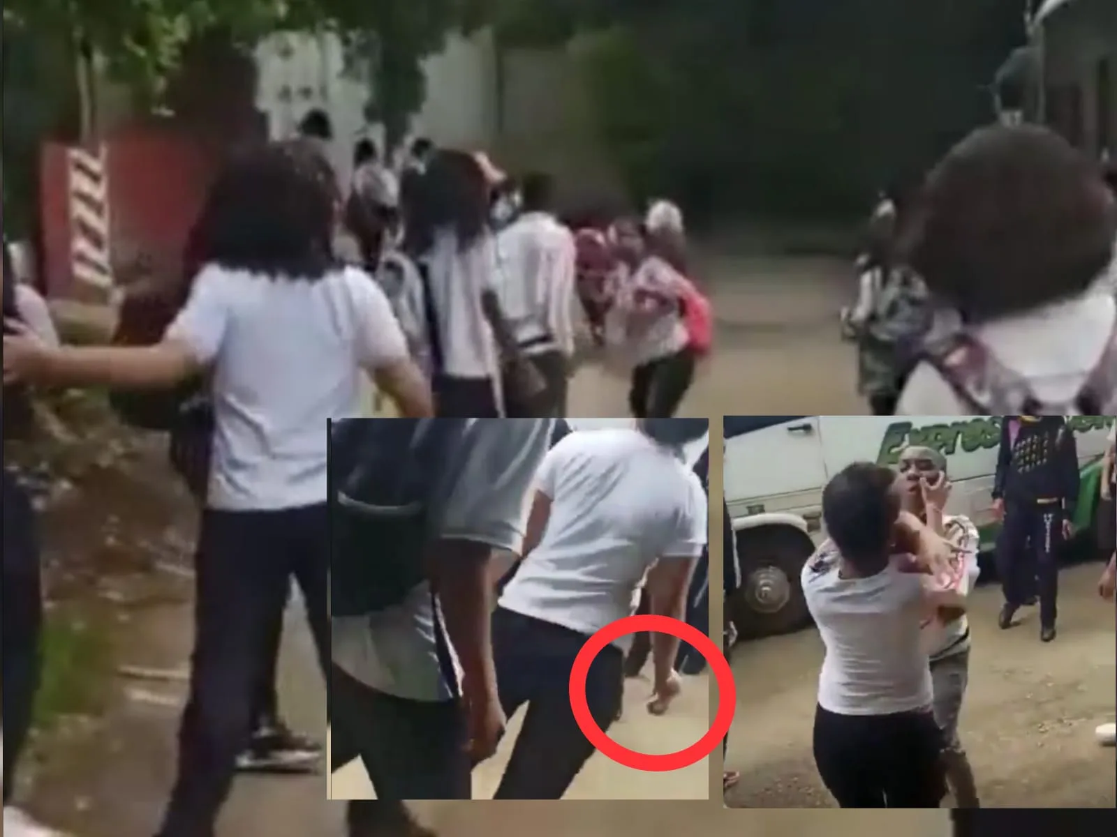 riña de estudiantes La Buitrera