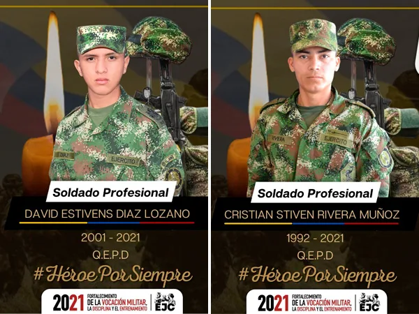 Dos soldados perdieron la vida en Hacarí, Norte de Santander por causa de un rayo