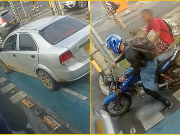 Carros y motos ocupando todo el carril, pero los ciclistas "pasando trabajo"; los bicicarriles todos los días en Cali