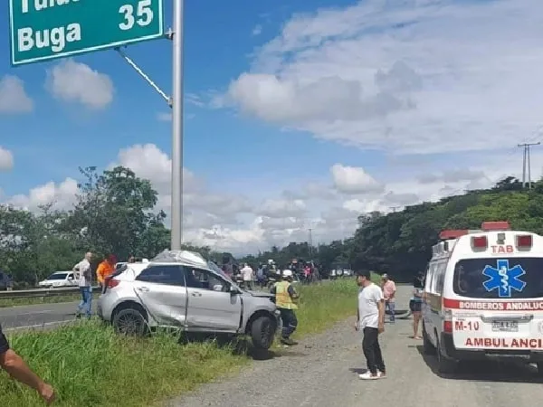 Accidente en la carretera Tuluá-Buga.