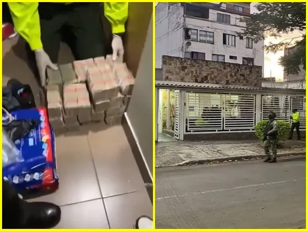 La caleta que contenía más de $1.000 millones, dos armas de fuego y joyas avaluadas en más de 210 millones