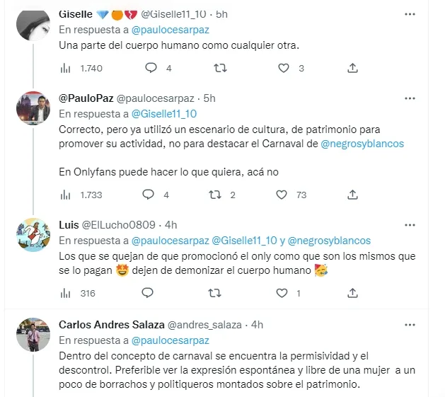 enseñó los pechos