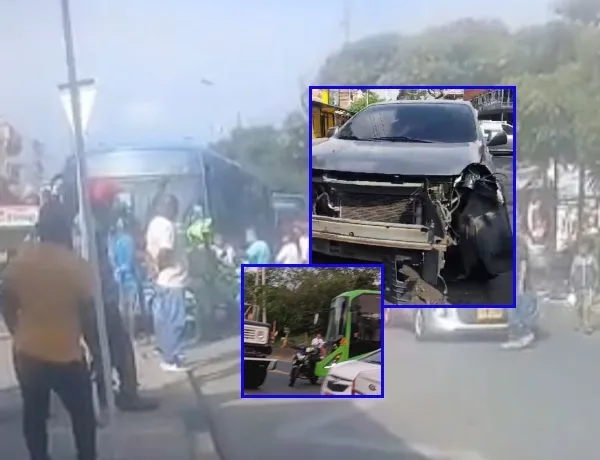 Mañana de accidentes en Cali, entre particulares, buses del MIO y vías congestionadas