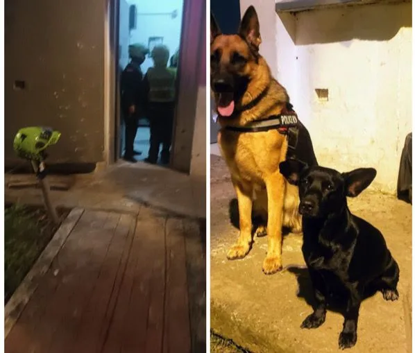 Negro el perro que murió en el CAI de la Policía en el Bonilla Aragón en Cali