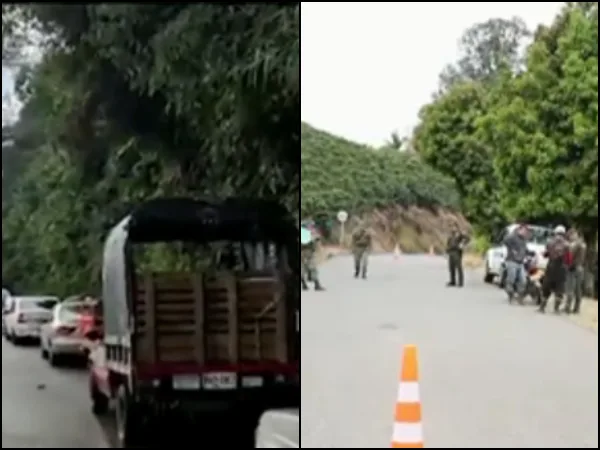 Como en Cali, en Antioquia también detuvieron el tráfico y robaron a ocupantes de al menos 12 vehículos