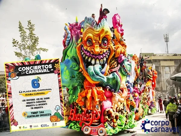 El desfile de carrozas o también conocido como el Desfile Magno, es para Pasto, "la fiesta del arte, la música y el color", el trabajo de maestros y artesanos que lleva meses pasarán por la senda del Carnaval.