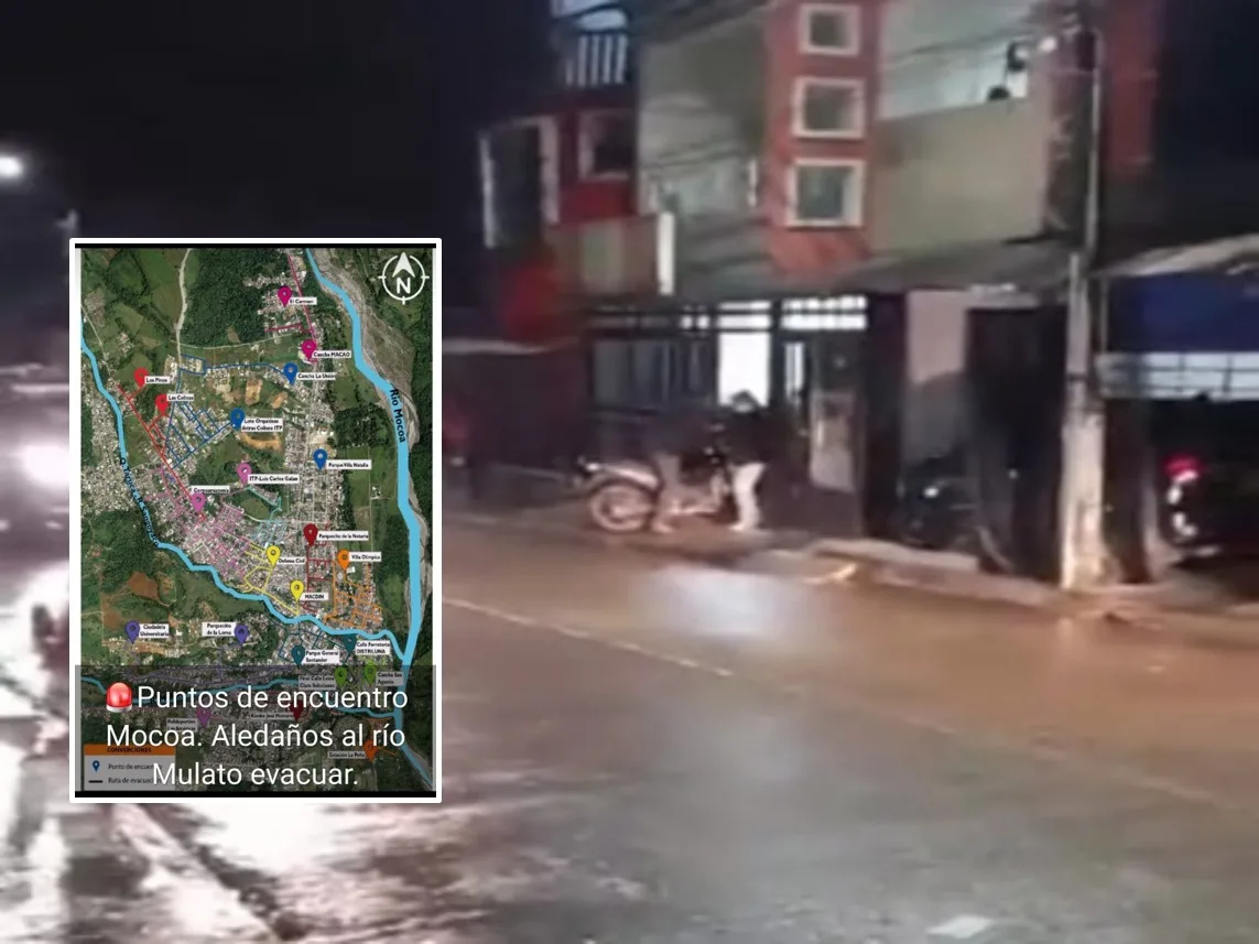 Caos en Mocoa: a esta hora reportan creciente súbita y están evacuando a decenas de familias