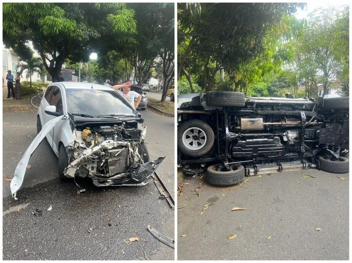 Fuerte accidente en Cali: "Paso un huracán por acá" dicen, hasta un poste arrancaron