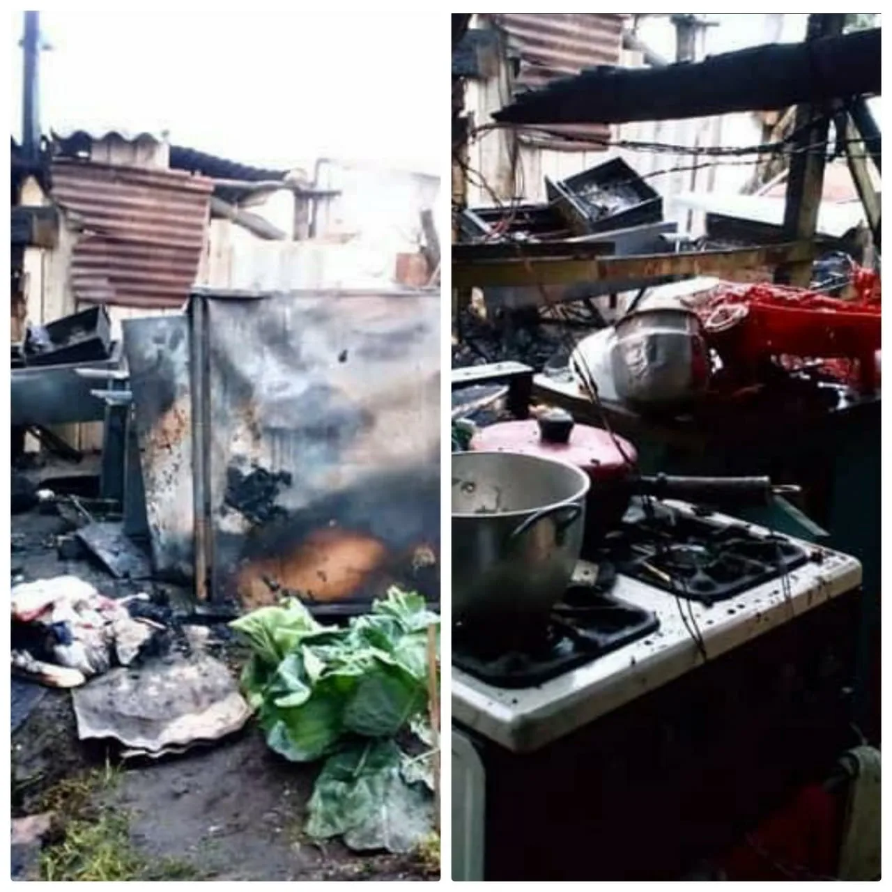 Pasto incendio casas
